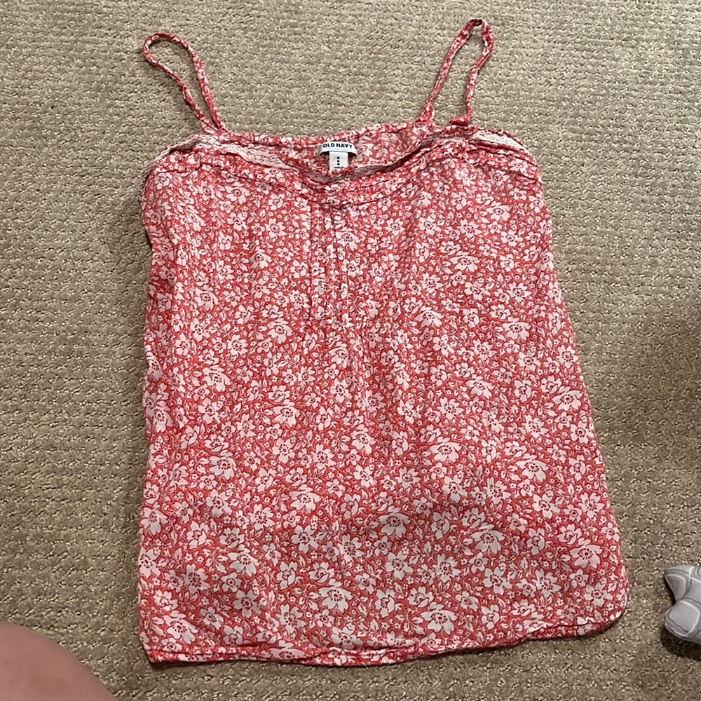 Old navy medium floral tank top